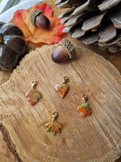 Charms "Feuilles 🍁" couleurs d'automne.