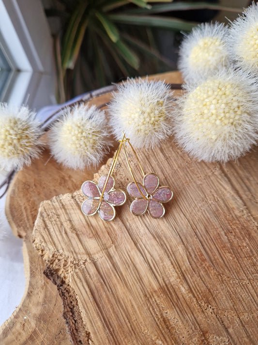 Les boucles "Flora" 🌸 (réservées à Lucie).