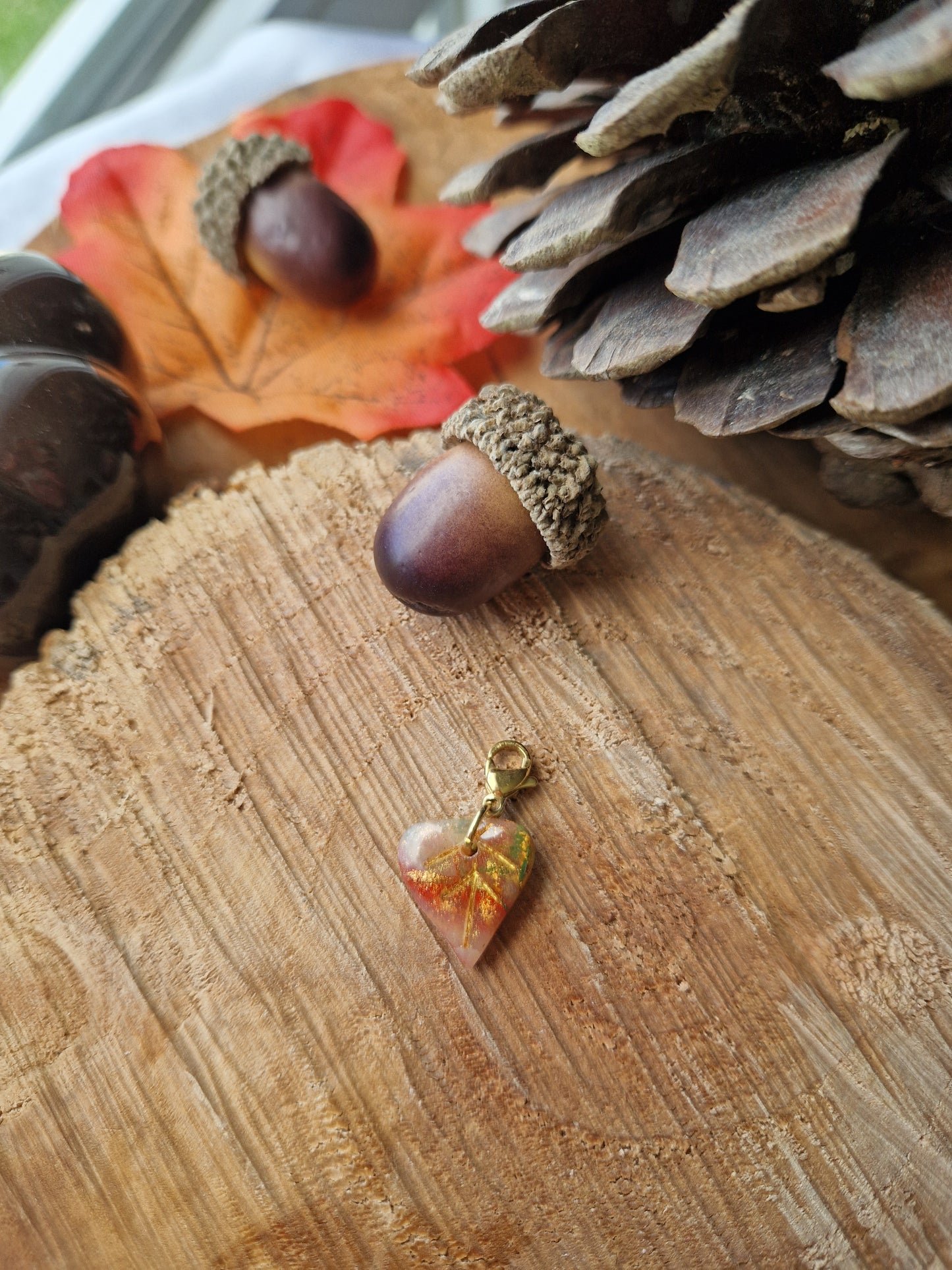 Charms "Feuilles 🍁" couleurs d'automne.