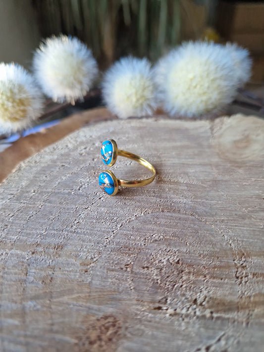 Bague ajustable "Turquoise 🩵"