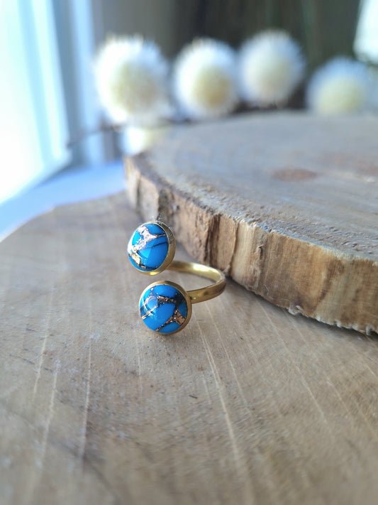 Bague ajustable "Turquoise 🩵"