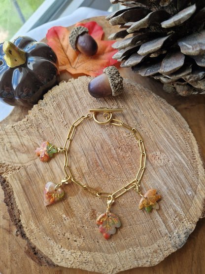Charms "Feuilles 🍁" couleurs d'automne.